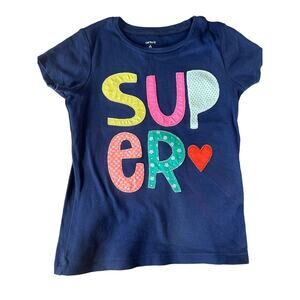 Carter's Navy Blue Super Shirt size 6